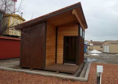 Rusty Metal with Knotty Pine